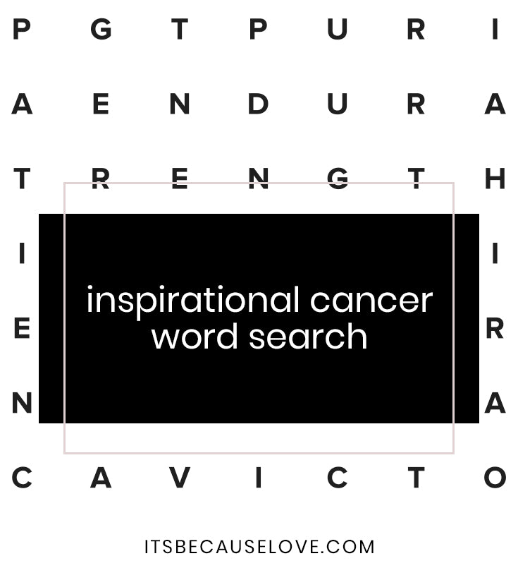 Inspirational Cancer Word Search